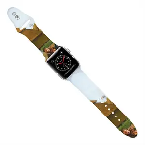 Klezmers In Shtetl iWatch Double Buckle Strap (Multi-Size)