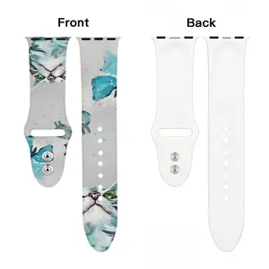 Cat And Butterflies iWatch Double Buckle Strap (Multi-Size)