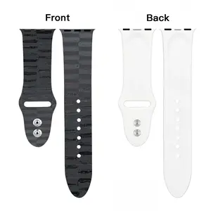 Black iWatch Double Buckle Strap (Multi-Size)