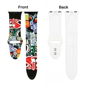 Two-Faced Demon iWatch Double Buckle Strap (Multi-Size)