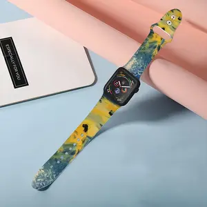 Blue And Yellow Bouquet Of Flowers iWatch Double Buckle Strap (Multi-Size)