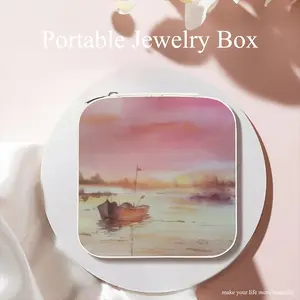 The Boat And Sunset Jewelry Box