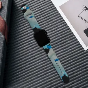 Black Silverturquoise Animal Spirit iWatch Single Buckle Strap (Multi-Size)