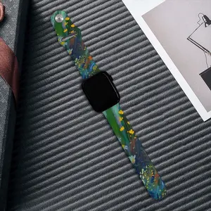 A Bouquet Of Wild Flowers In The Evening iWatch Single Buckle Strap (Multi-Size)