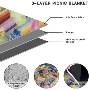 Colorful Society Picnic Mat (Round)