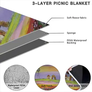 Windmill Picnic Mat (Round)