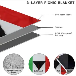 Pubic Flag Italy Picnic Mat (Round)