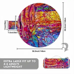 The Invention Of Fire Picnic Mat (Round)