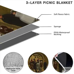 Purim In Jerusalem Picnic Mat (Round)