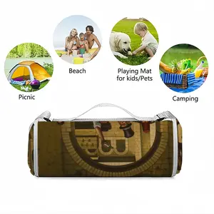 Purim In Jerusalem Picnic Mat (Round)