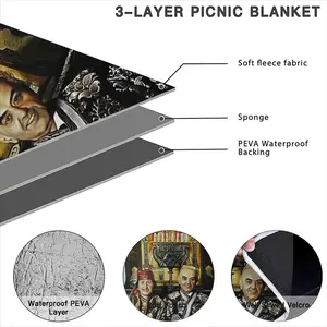 Shabat In Old Jerusalem Picnic Mat (Round)