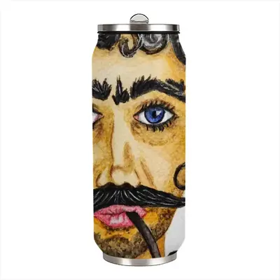 Ataman - Watercolor Man Cossack People Mustache Coke Can Mug