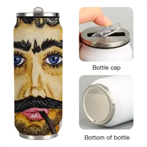 Ataman - Watercolor Man Cossack People Mustache Coke Can Mug