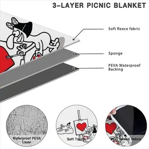 Art Lover Picnic Mat (Round)