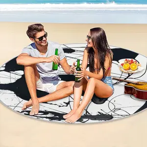 Rhea Royal Abstract Picnic Mat (Round)