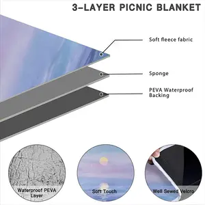 The Sea Moonlight Picnic Mat (Round)