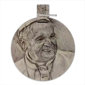 Pope Francis Portrait Picnic Mat (Round)