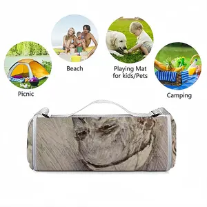 Pope Francis Portrait Picnic Mat (Round)