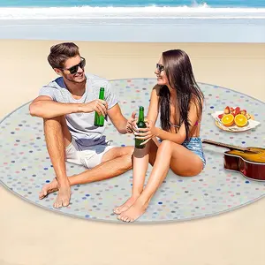 Points Colorful Picnic Mat (Round)