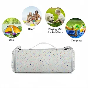 Points Colorful Picnic Mat (Round)