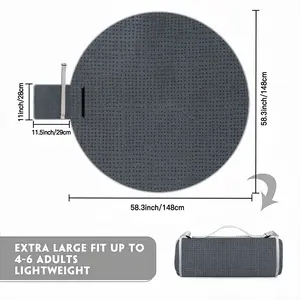 Anthracite Picnic Mat (Round)