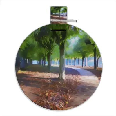 Waterfront Trees Alley Picnic Mat (Round)