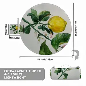 Lemon Branch Picnic Mat (Round)