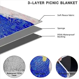 The Sun Of The Night Picnic Mat (Round)