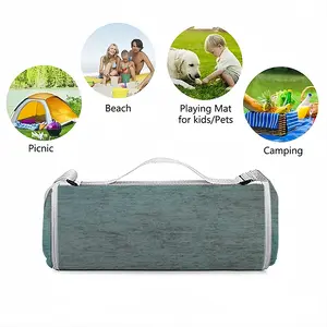 Hazy Shades Of Blue Picnic Mat (Round)