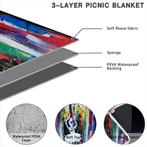 Firework Performance Picnic Mat (Round)