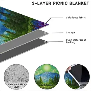 Mysterious Full Moon Picnic Mat (Round)