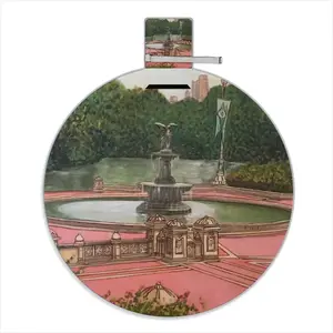 Bethesda Fountain Central Park New York City Picnic Mat (Round)