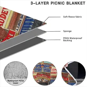 Bf Keiths Vaudeville New York City Picnic Mat (Round)