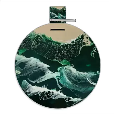 Green Waves Picnic Mat (Round)