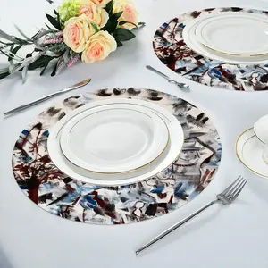 At The Autumn Park Linen Placemat (Round)