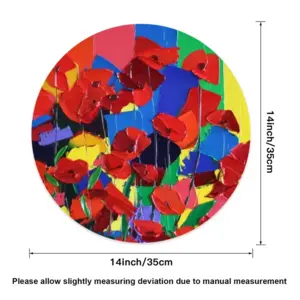 Poppies Linen Placemat (Round)