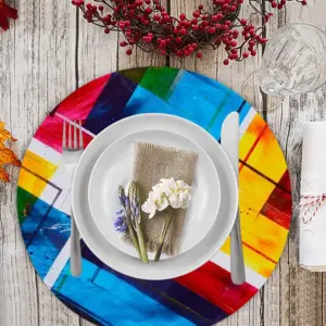 The Grexit Linen Placemat (Round)