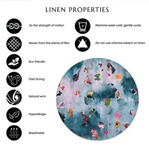 Bits And Pieces Linen Placemat (Round)