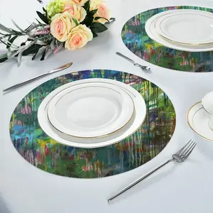 Costarica #4 (Rainforest) Linen Placemat (Round)