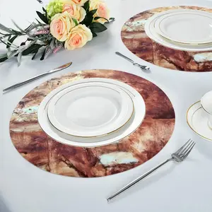 Firestorm Linen Placemat (Round)