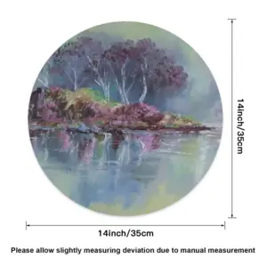 Lake Reflection Linen Placemat (Round)