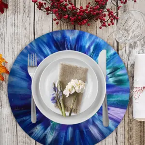 A Splash Of Energy Linen Placemat (Round)