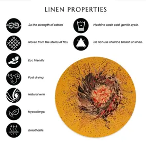 Cellular Universe Q Linen Placemat (Round)