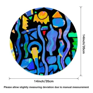 Homage To Latimer Linen Placemat (Round)