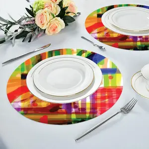 Colorful Combo Linen Placemat (Round)