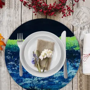 Another Land Linen Placemat (Round)