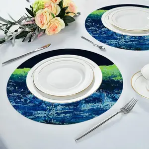 Another Land Linen Placemat (Round)