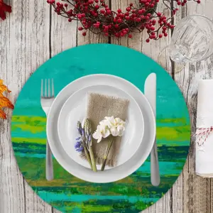 At Low Tide Linen Placemat (Round)