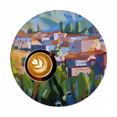 Boissezon A Village In The South Of France Linen Placemat (Round)