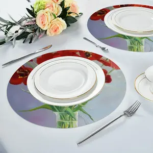 Tulips Linen Placemat (Round)